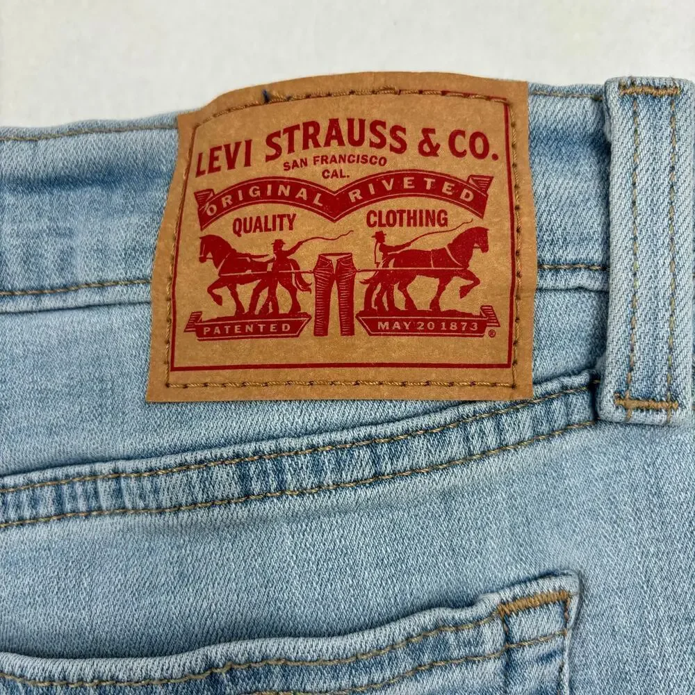 Levi's Boyfriend Jeans Women's Size 31 Mid Rise Relaxed Tapered Stretch Denim